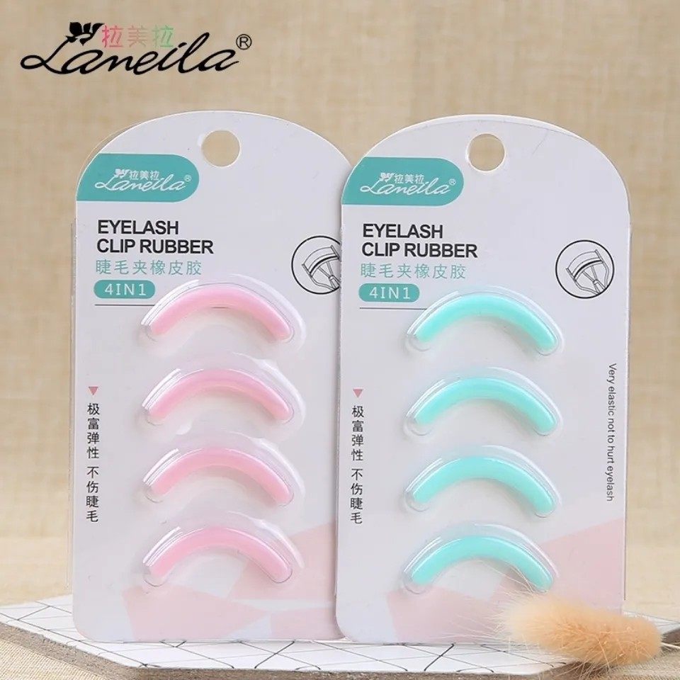 拉美拉睫毛夹橡皮胶睫毛夹卷翘器睫毛夹替换胶条皮垫4个装