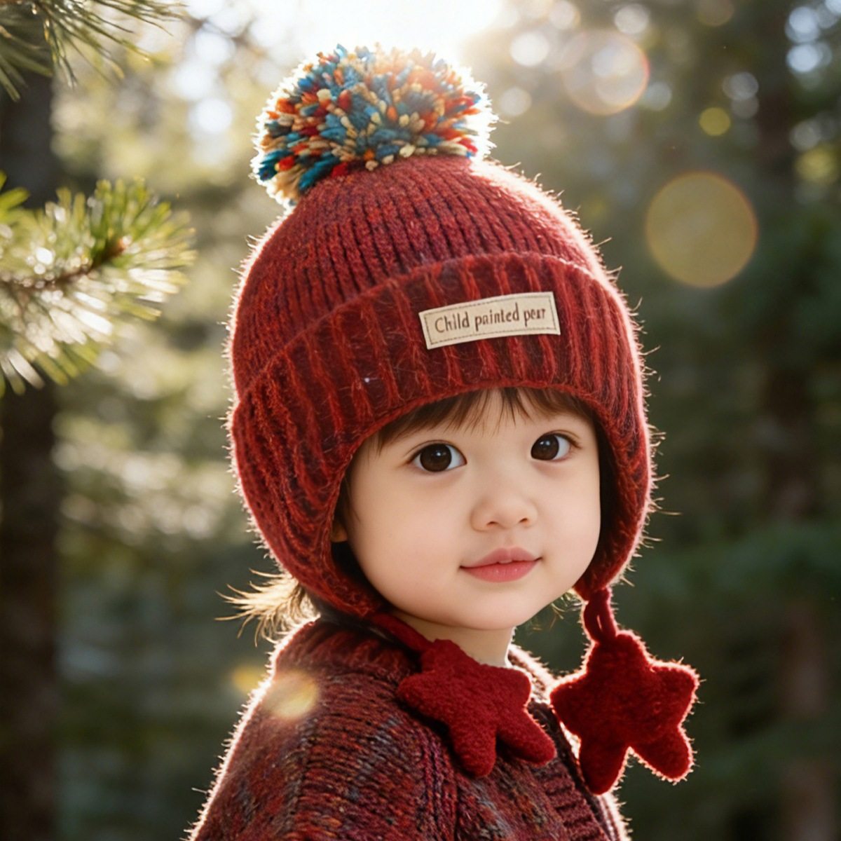 儿童帽子冬季韩版保暖套头帽加厚保暖男童女宝宝户外防寒毛线帽潮,童装/婴儿装/亲子装,多件套 帽子、围巾、手套等组合,淘宝优惠券,粉丝福利购,淘宝优惠卷