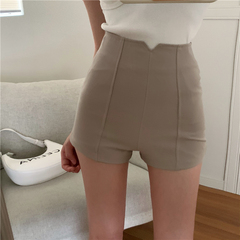 New high waisted slim A-line shorts in spring and summer