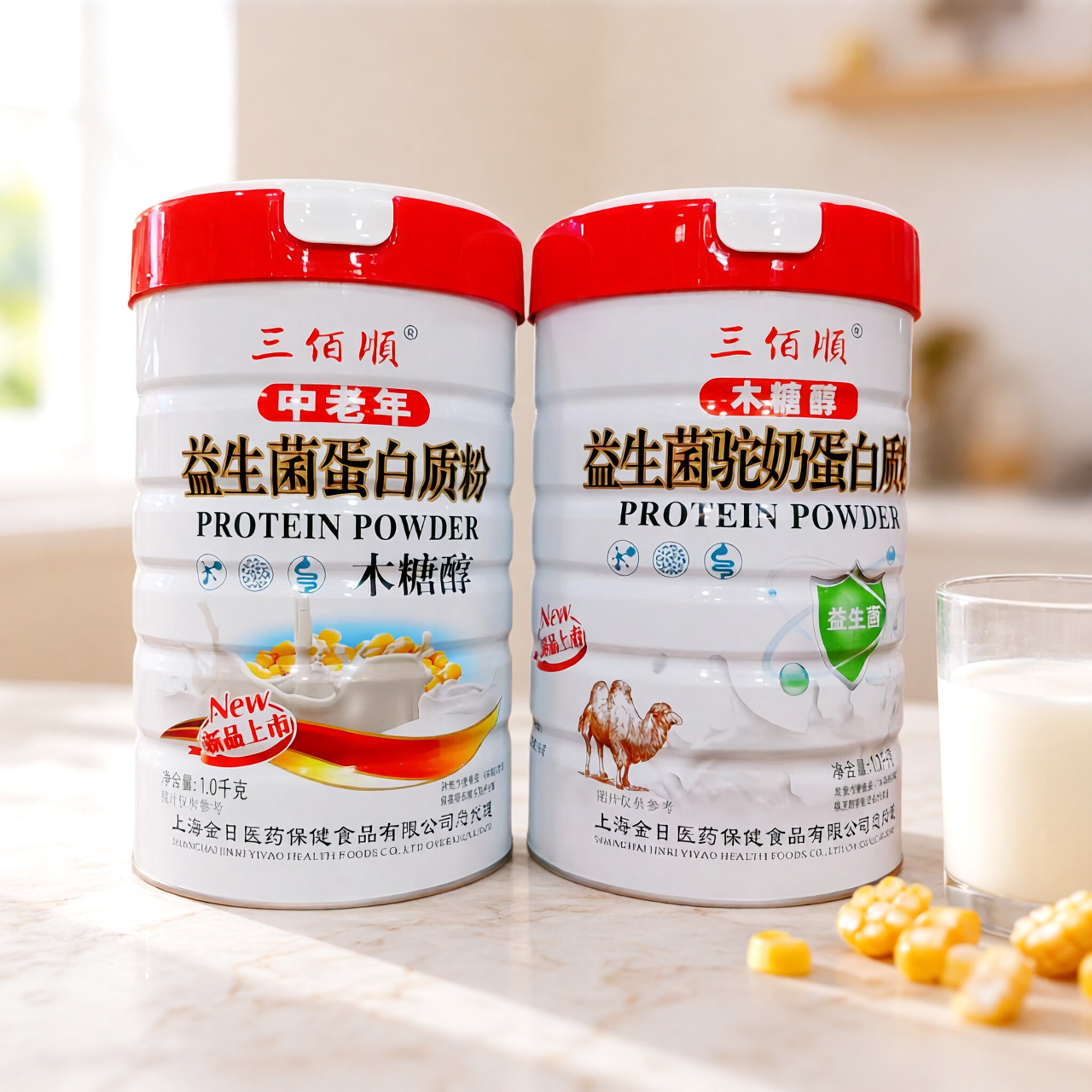 三佰顺中老年益生菌蛋白粉1kg