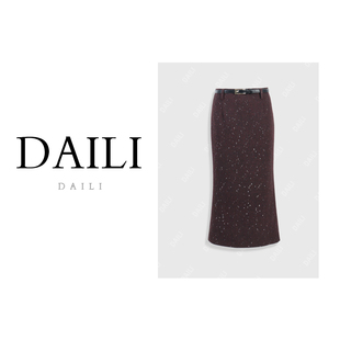 黛利细闪包臀鱼尾半身裙DLMG-23788