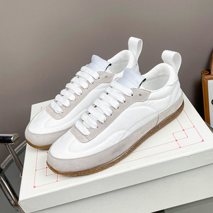 德训鞋女2026新款女鞋平底芭蕾风真皮百搭休闲运动板鞋薄底阿甘鞋