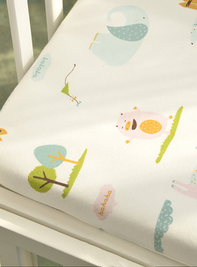 床笠婴儿床纯棉 舒棉床单婴幼儿A类儿童上下床拼接榻榻米床罩定制