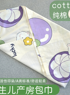 BBCOZY新生儿纯棉双层纱产房包巾抱单初生宝宝襁褓巾裹巾防惊跳毯