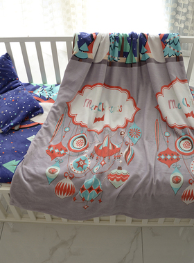 儿童被套珊瑚绒水晶绒法兰绒单面秋冬加厚婴儿三件套幼儿园四件套