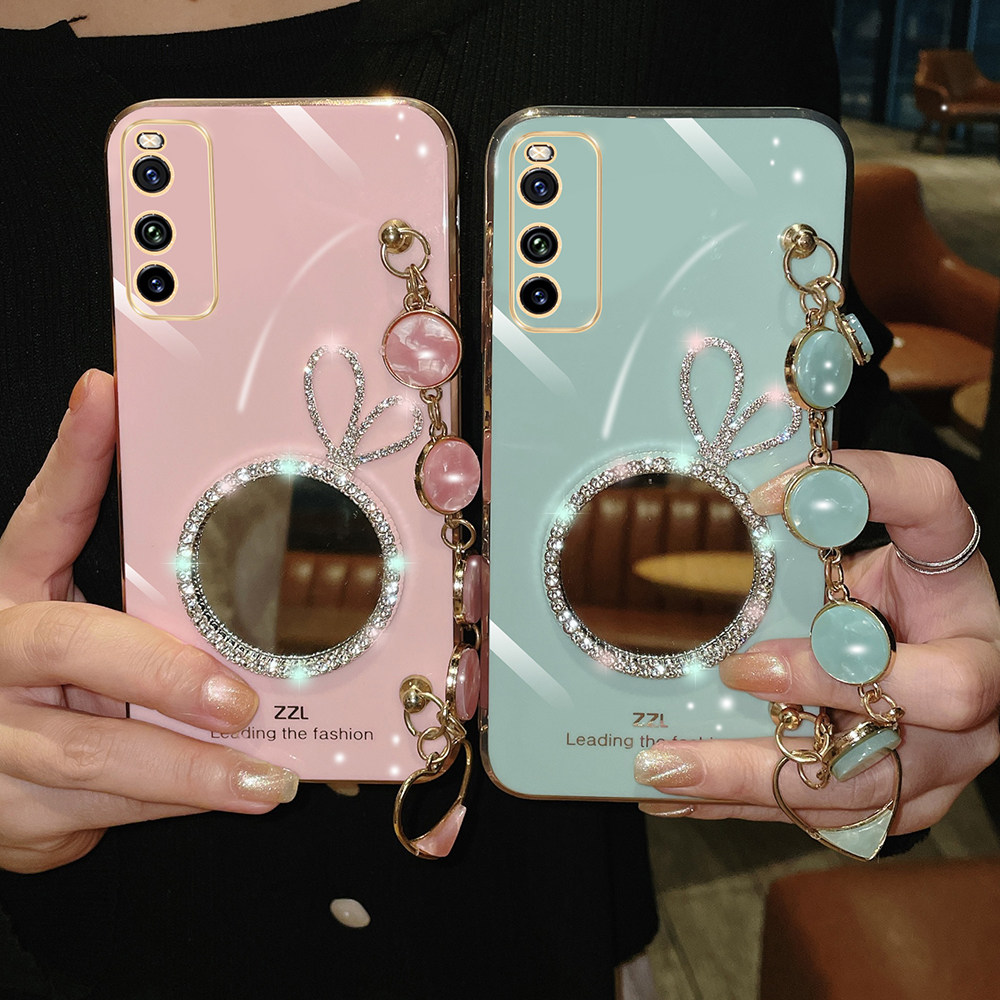 iqooneo3手机壳iq00neo女款带镜子网红ins新品可爱简约vivoiqoo3保护