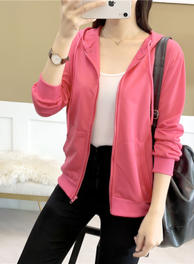 2023外套女新款春秋装学生休闲拉链卫衣短款运动网红开衫棒球服潮