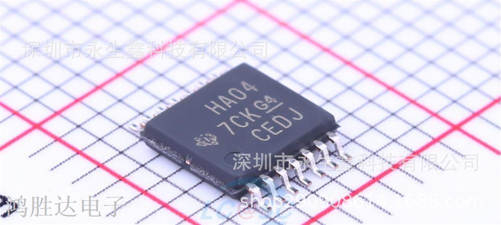 原装正品SN74AHC04PWR 丝印HA04 逆变器芯片IC TSSOP14全新进口