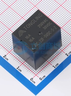 JQC-22F-5VDC-S-Z TLrelay(通灵) 插件,20.3x16.6mm 现货