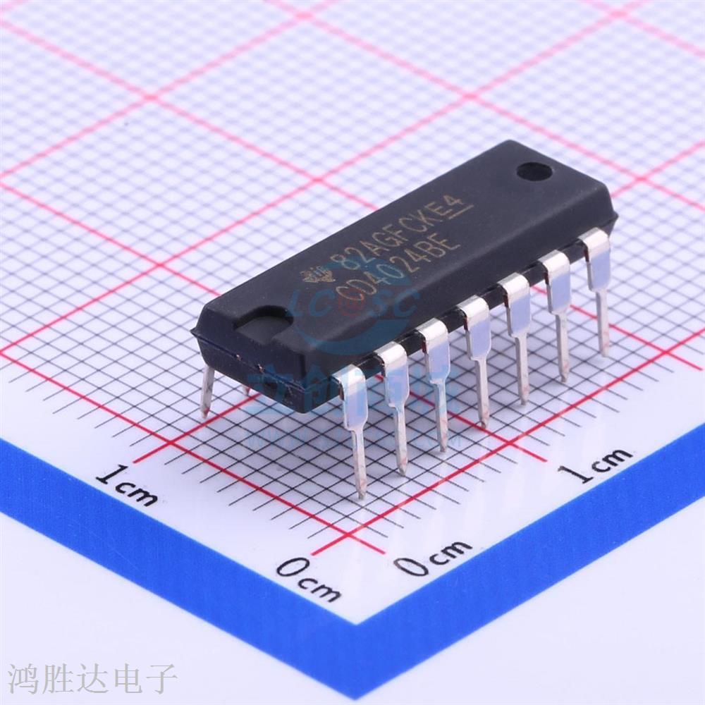 4000系列逻辑芯片 CD4024BE DIP-14 二进制计数器 原装现货