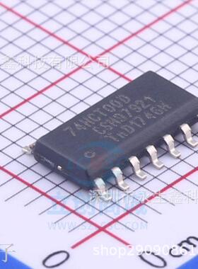 原装全新 74HCT00D,653 SOIC-14 四路2输入与非门 贴片逻辑芯片