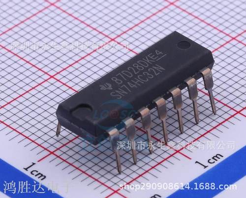 直插 74HC32 74HC32D SN74HC32N逻辑 - 栅极和逆变器 DIP-14