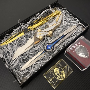 七夕礼物三角洲行动周边北极星金属模型怜悯折刀未开刃影锋蝴蝶刀