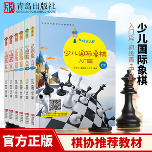 中級(jí)篇 國際象棋棋譜書基礎(chǔ)教程兒童象棋教學(xué)書籍教材 少兒國際象棋入門篇 正版 初級(jí)篇 大師三人行