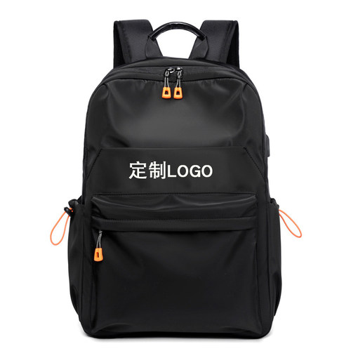 休闲轻便商务双肩包定制logo