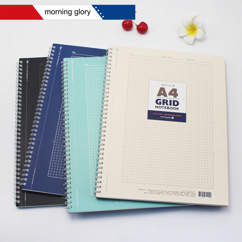 韩国进口morning glory A4商务网格本方格本75797线圈制图绘图本