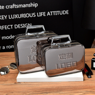 化妆包便携大小号容量手提硬壳立体化妆箱收纳包袋礼品LOGO定制做