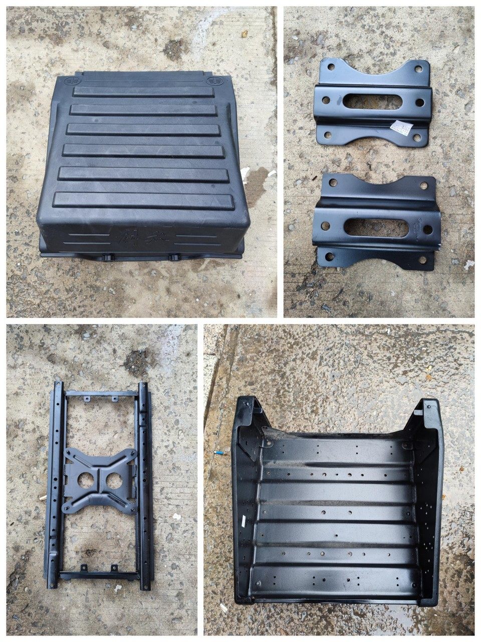 适配解放j6pj7jh6货车改装220伏加大电瓶框蓄电池架子后置改前置