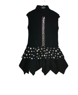 春秋款针织连衣裙蛋糕裙女童背心裙马甲裙110-120