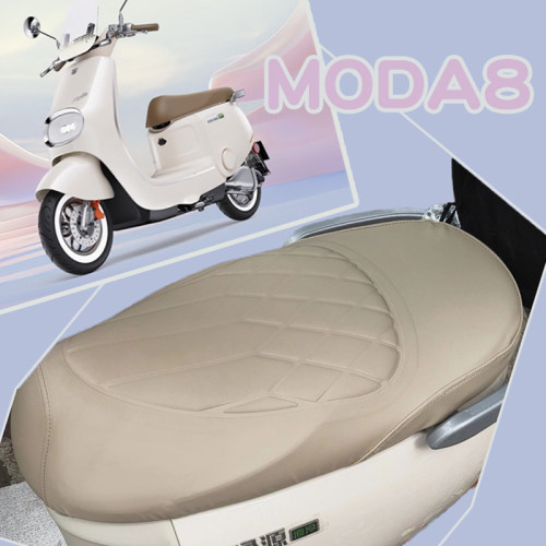 适用绿源Moda8电动车菱形皮革座套防水防晒减震防滑座垫套Moda8