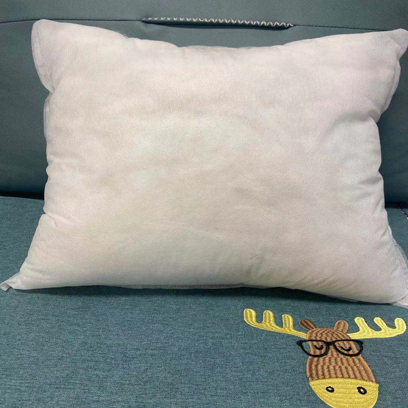加厚无纺布抱枕芯不含枕套纯色正方形靠枕芯沙发靠垫心办公室腰枕