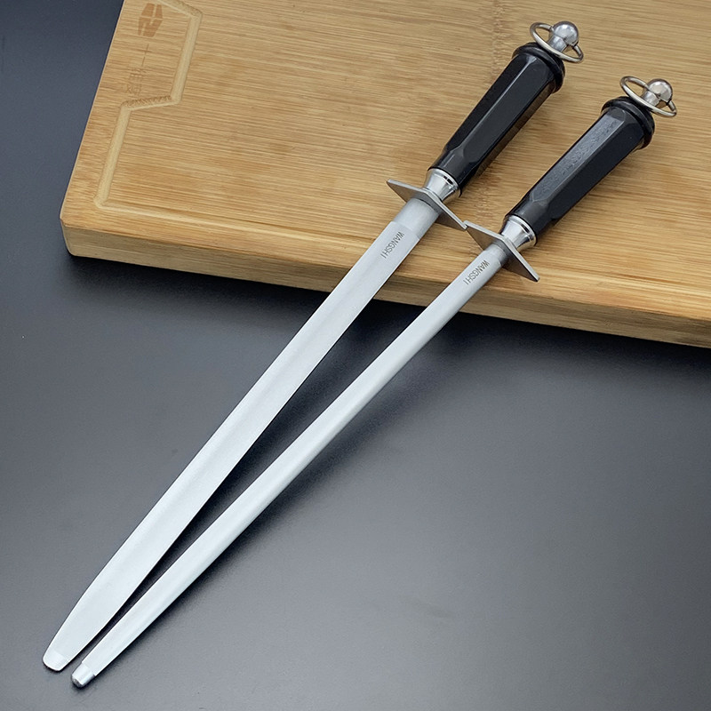 德国进口激光细纹磨刀棒屠夫专业磨刀棍棒厨房家用挡刀棍磨石器
