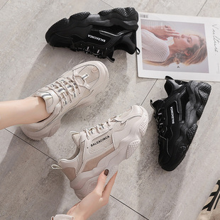 街拍休闲鞋 百搭老爹鞋 女 女学生韩版 ins运动鞋 女2020春季 新款