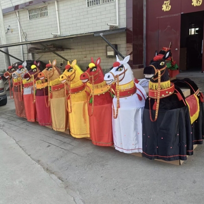 竹马社火大马道具白龙马