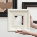 裱拼图挂墙 可定制中古复古实木油画框外框黑色白色欧式 相框镜框装