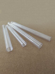 现货供应PVC透明管透明塑料硬管套管外径15，内径14可定制裁切