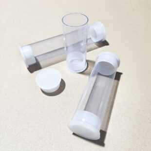 带白盖透明塑料管包装管透明PVC材质内径23 28 36mm 空心管套管