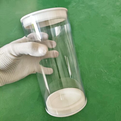 现货供应内径95外径100mmPC高透明包装管硬管塑料管子带塑料盖子