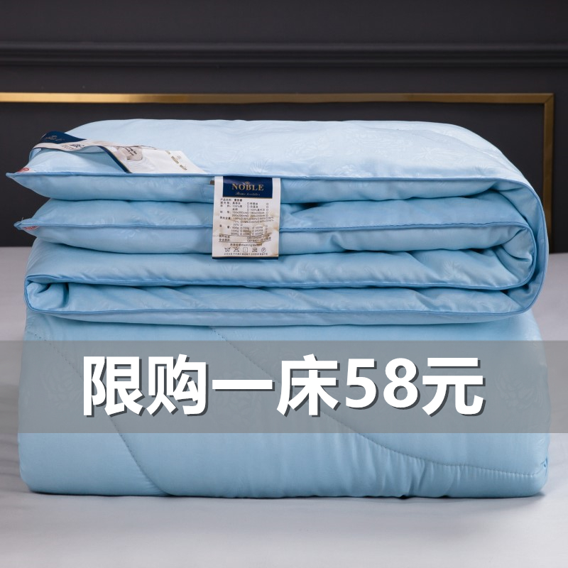 蚕丝被100%桑蚕丝全棉夏凉被空调被春秋被加厚冬被子母被芯单双人
