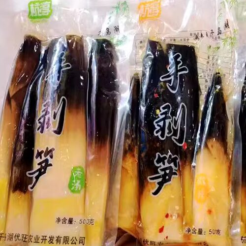 杭淳手剥笋香辣味泡椒味500g/袋
