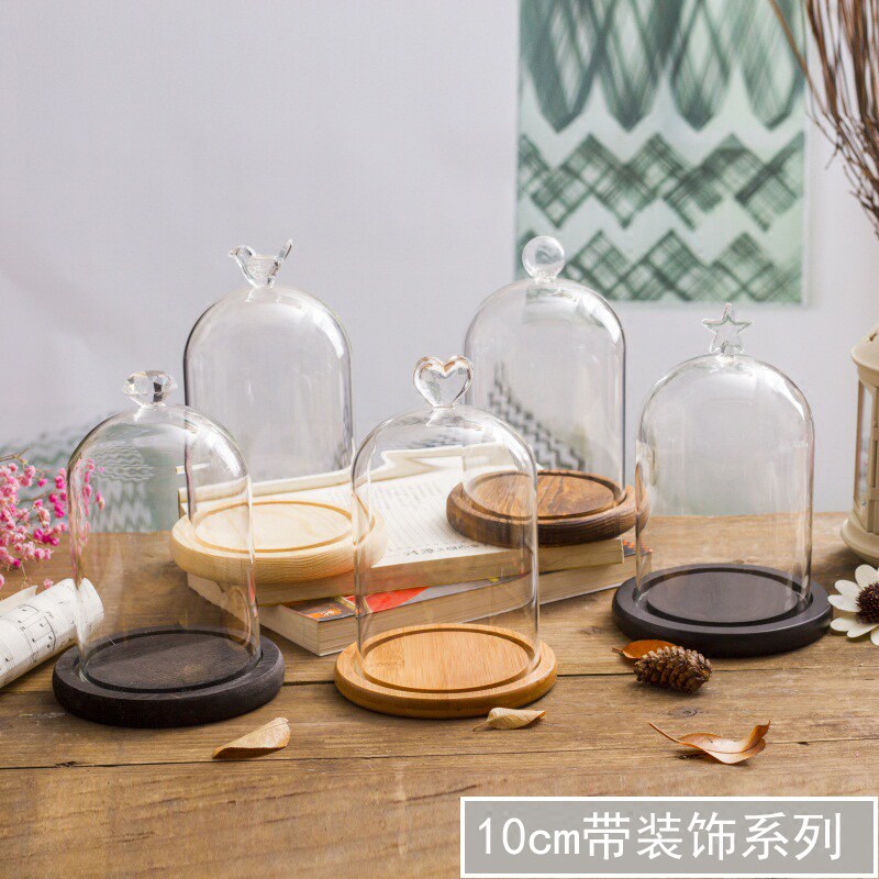 鲜花永生花罩保鲜花玻璃花瓶礼品