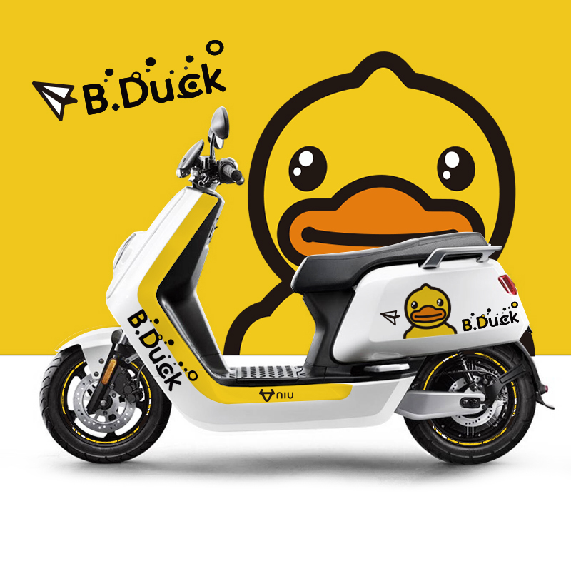 适用小牛n系列贴纸电动车车身贴反光轮组彩贴改装防水防晒划痕贴