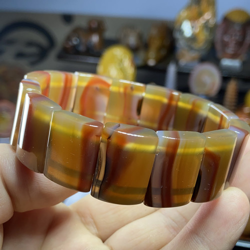 战国红玛瑙手牌一条一物一图同料手牌手镯手串精品缠丝男女款