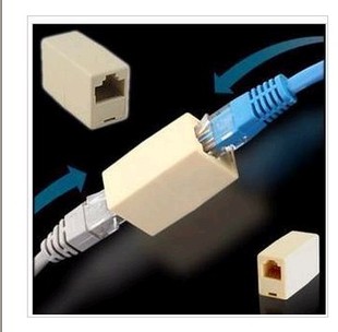 网络直通头 八芯网线转接头 延长A对A 连接头直连快速 网线延长