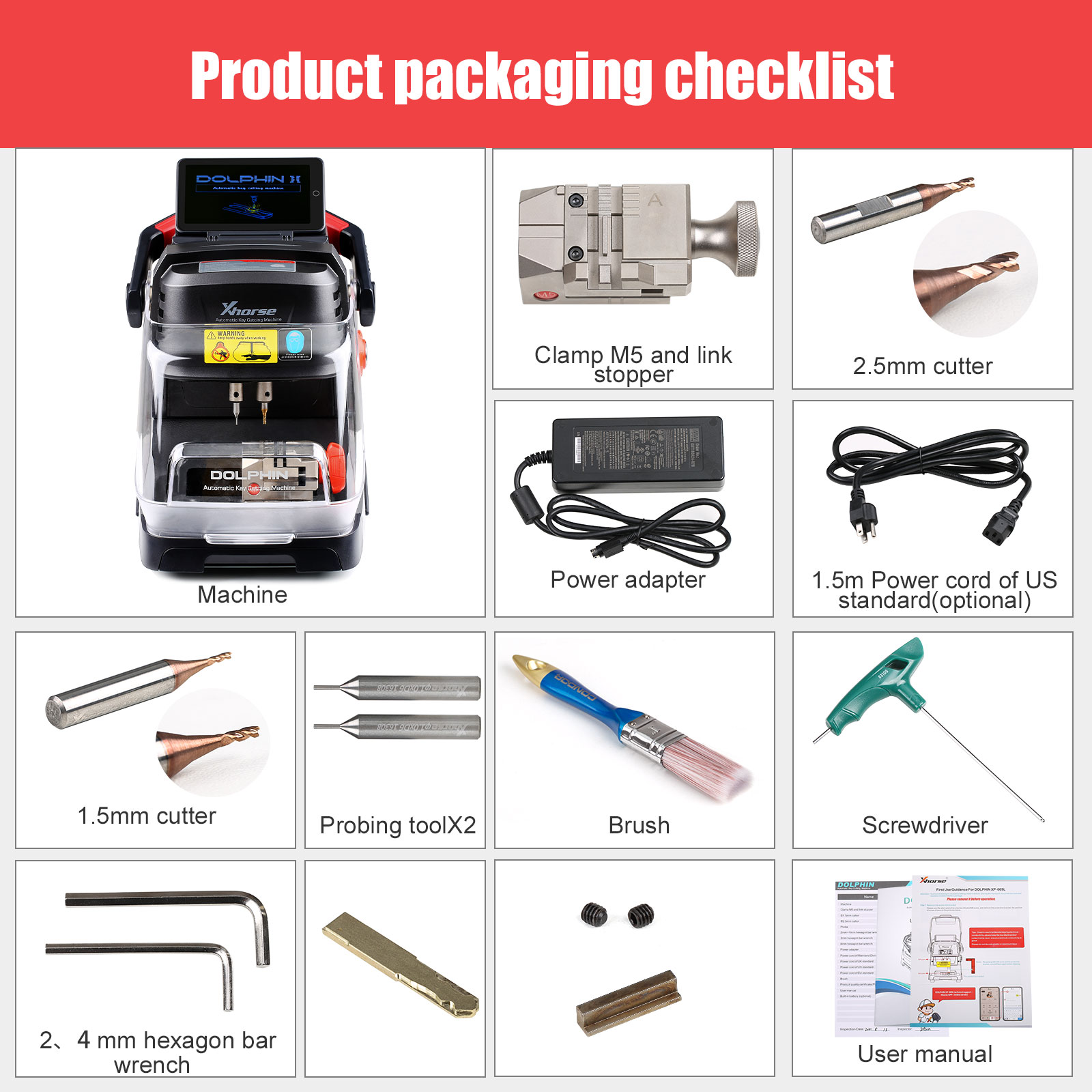 Xhorse Dolphin XP-005 XP005 L Key Cutting Machine海豚数控机