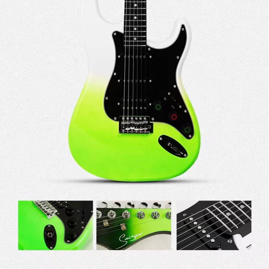 斯麦乐器效果器电吉他10种效果支持蓝牙伴奏耳机输出专业演出吉它