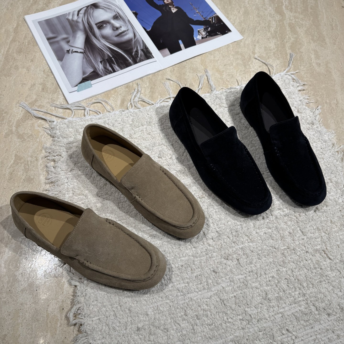 欧货欧洲站2026春季新款老钱风乐福鞋女圆头一脚蹬平底休闲豆豆鞋,女鞋,乐福鞋（豆豆鞋）,淘宝优惠券,粉丝福利购,淘宝优惠卷