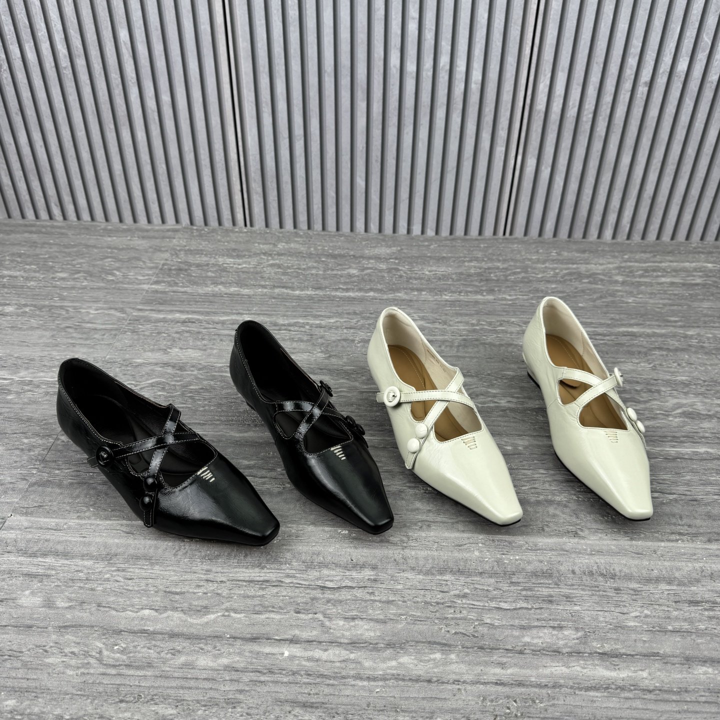 2026春新款真皮方头玛丽珍鞋女欧货欧洲站交叉扣带浅口单鞋乐福鞋,女鞋,玛丽珍鞋,淘宝优惠券,粉丝福利购,淘宝优惠卷