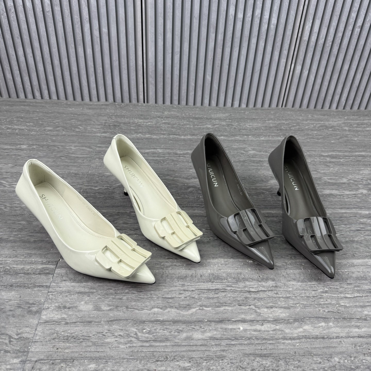 欧洲站欧货真皮女鞋2026春季新款尖头浅口细跟高跟鞋漆皮百搭单鞋,女鞋,浅口单鞋,淘宝优惠券,粉丝福利购,淘宝优惠卷