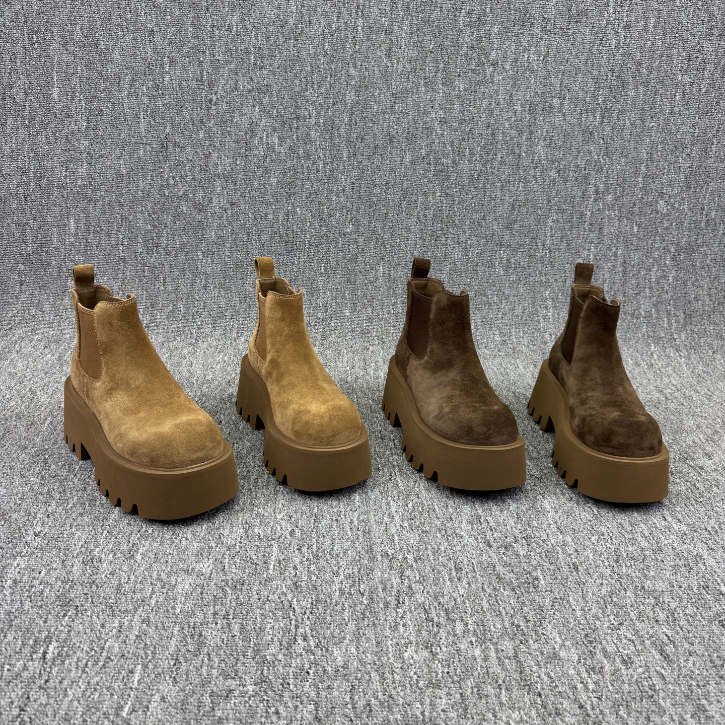 高跟厚底松糕底马丁靴套筒短靴