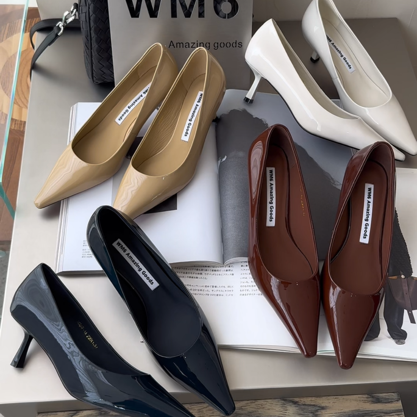 WM6简约漆皮尖头浅口单鞋女真皮欧货欧洲站2026春新款细跟高跟鞋,女鞋,浅口单鞋,淘宝优惠券,粉丝福利购,淘宝优惠卷