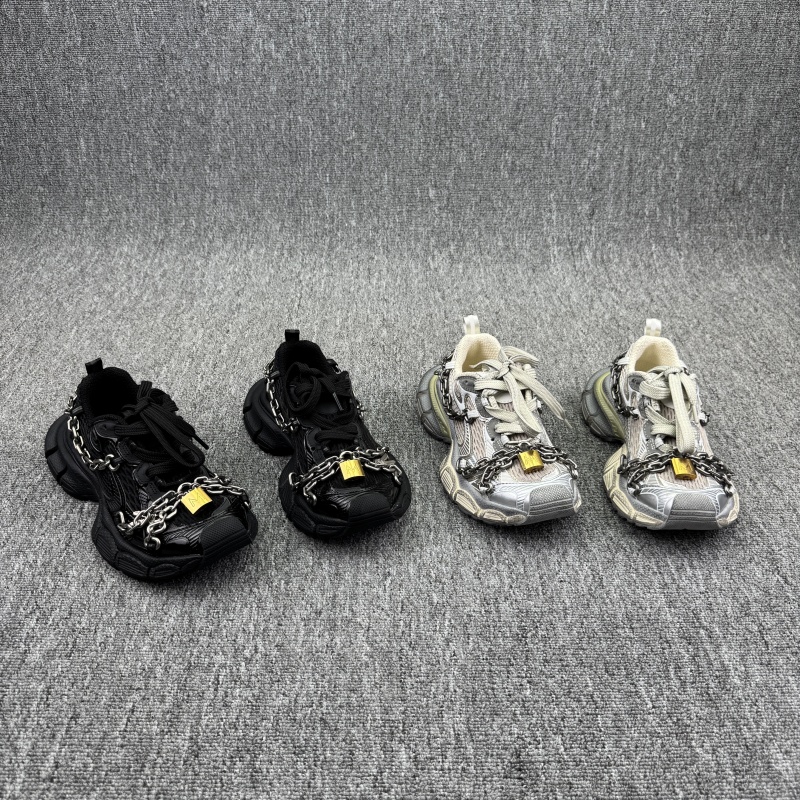欧洲站欧货真皮女鞋2025秋季新款厚底增高老爹鞋休闲网面运动鞋潮