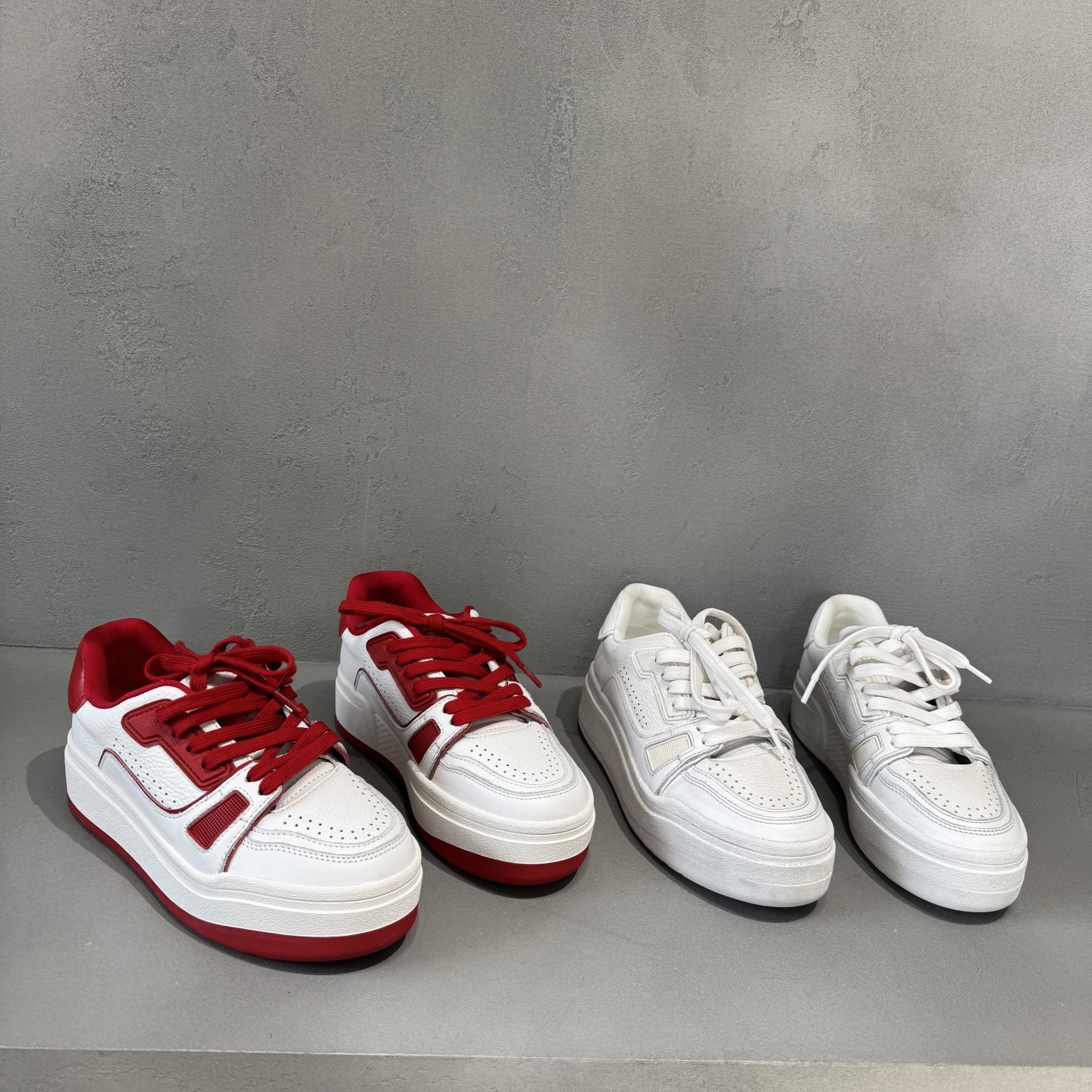 欧货欧洲站厚底小白鞋女2026春季新款休闲拼色系带增高运动松糕鞋,女鞋,松糕（摇摇）鞋,淘宝优惠券,粉丝福利购,淘宝优惠卷