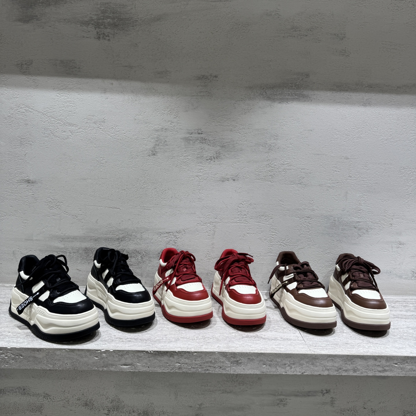 新款高跟厚底松糕鞋运动休闲鞋