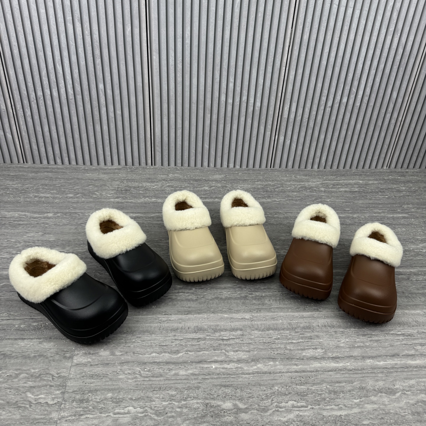 厚底松糕底加绒保暖雪地勃肯鞋潮