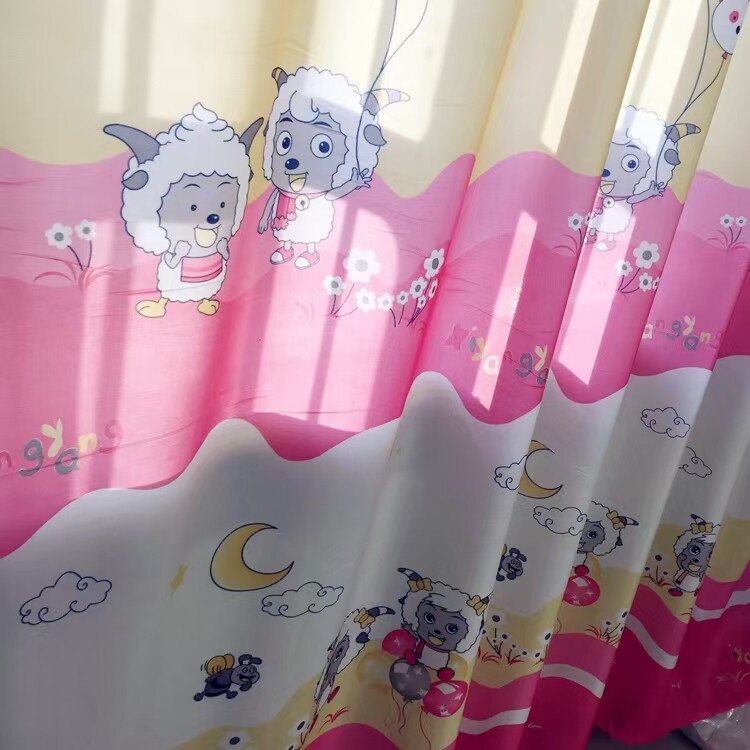 定制窗帘布遮光帘隔断门帘儿童卡通人物形象可爱风宝宝房装饰清仓